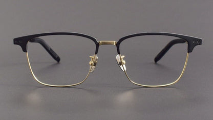 999.9 - Inspired Pure Titanium Browline Full Frame Glasses for Business Optical Eyewear – S - 930T - HP eyeglasses