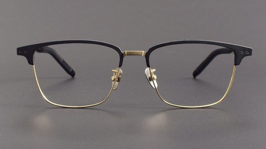 999.9 - Inspired Pure Titanium Browline Full Frame Glasses for Business Optical Eyewear – S - 930T - HP eyeglasses