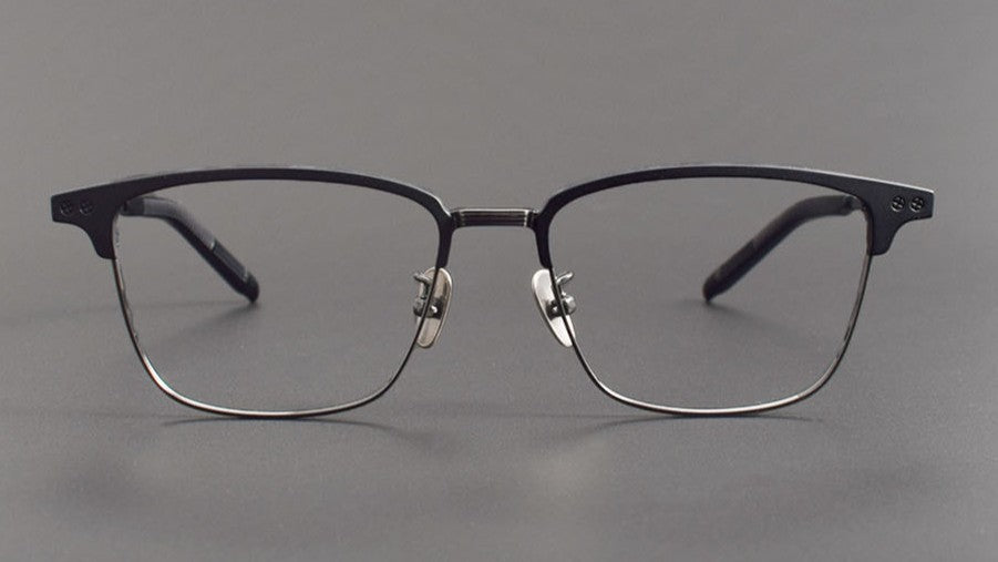 999.9 - Inspired Pure Titanium Browline Full Frame Glasses for Business Optical Eyewear – S - 930T - HP eyeglasses