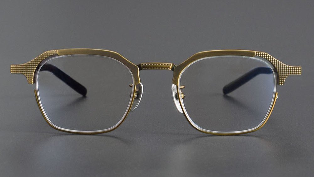 999.9 Style S - 04T Titanium Browline Eyeglasses | Japanese Full - Rim Square Frame for Men | Pure Titanium Lightweight Optical Glasses for High Prescription - HP eyeglasses