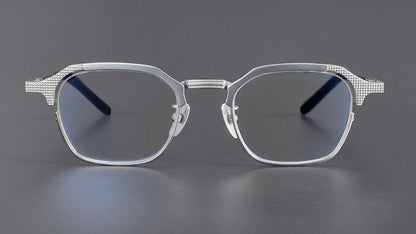 999.9 Style S - 04T Titanium Browline Eyeglasses | Japanese Full - Rim Square Frame for Men | Pure Titanium Lightweight Optical Glasses for High Prescription - HP eyeglasses