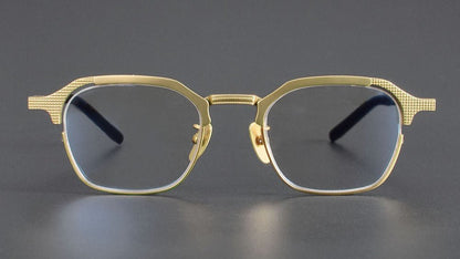 999.9 Style S - 04T Titanium Browline Eyeglasses | Japanese Full - Rim Square Frame for Men | Pure Titanium Lightweight Optical Glasses for High Prescription - HP eyeglasses