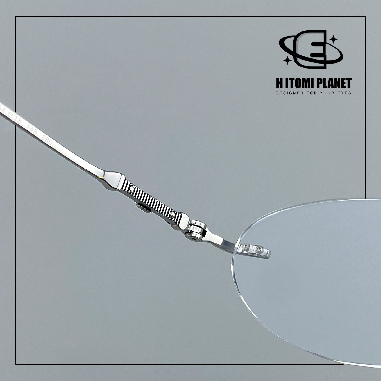 Old Money Style Pure Titanium Oval Rimless Glasses | Designer Minimalist Optical Frame for Prescription & Photochromic Lenses EO-890