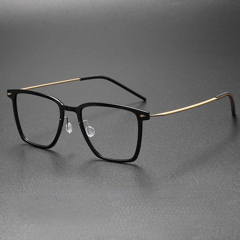 Ultra-Light Square Titanium Eyeglasses – Lindberg Inspired Minimalist Design | Model 6554HS