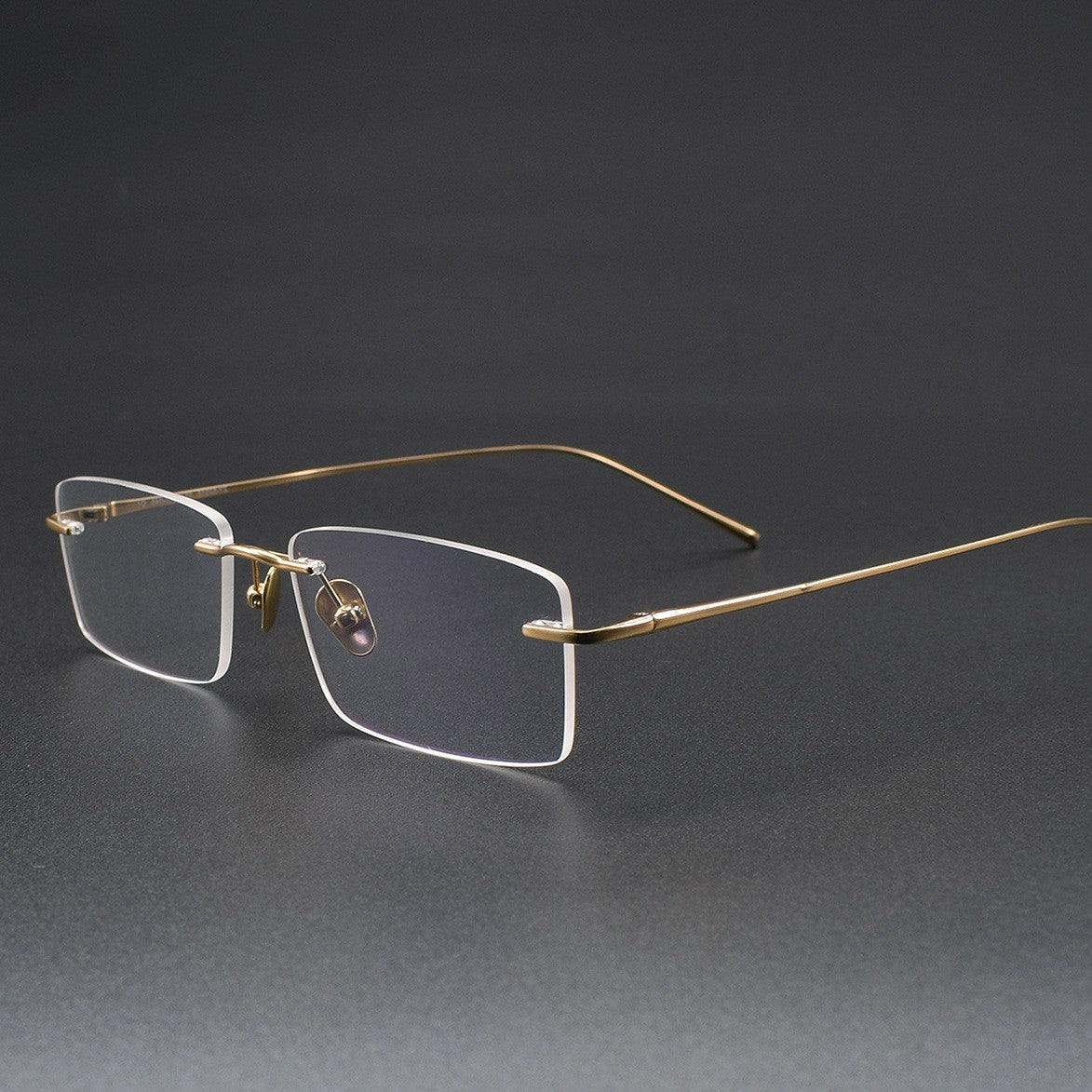 Ultra-Light Pure Titanium Rimless Glasses for Men | Business Prescription Optical Frame with Photochromic Lens Option 52015