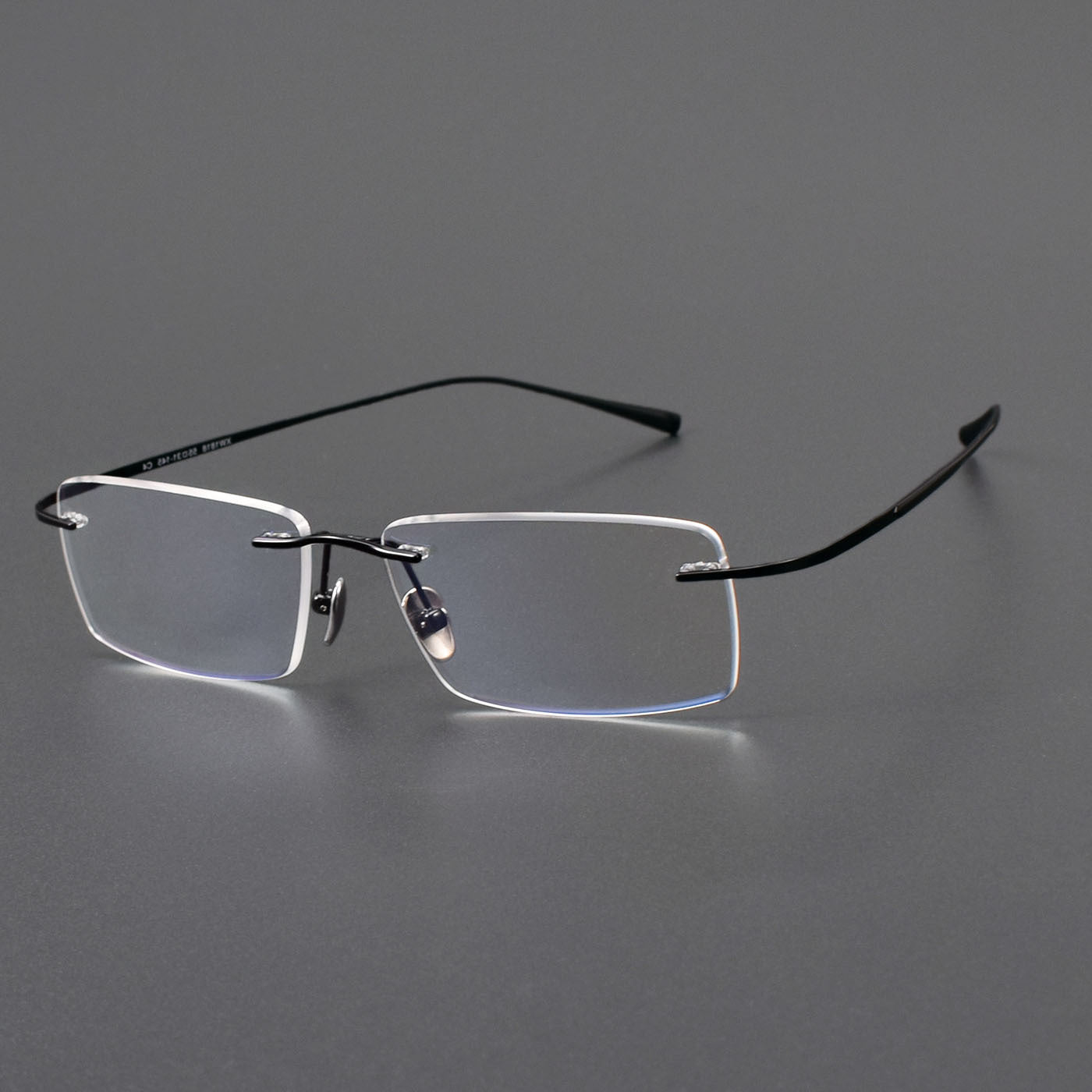Screwless Pure Titanium Rimless Glasses for Men & Women | Ultra-Light Flexible Prescription Optical Frame XW1818