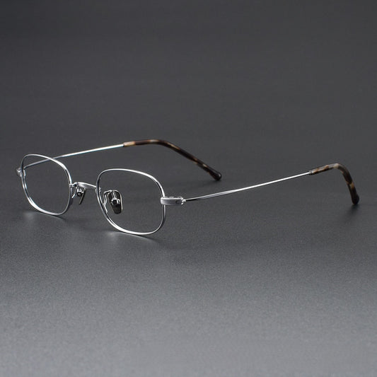 Japanese Small Square Titanium Glasses | Ultra Lightweight 48mm Prescription Eyeglasses for Small Faces GWS503
