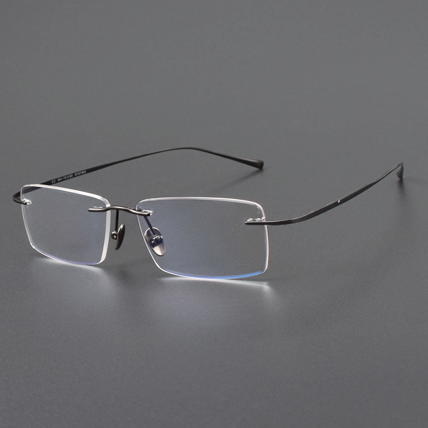 Screwless Pure Titanium Rimless Glasses for Men & Women | Ultra-Light Flexible Prescription Optical Frame XW1818