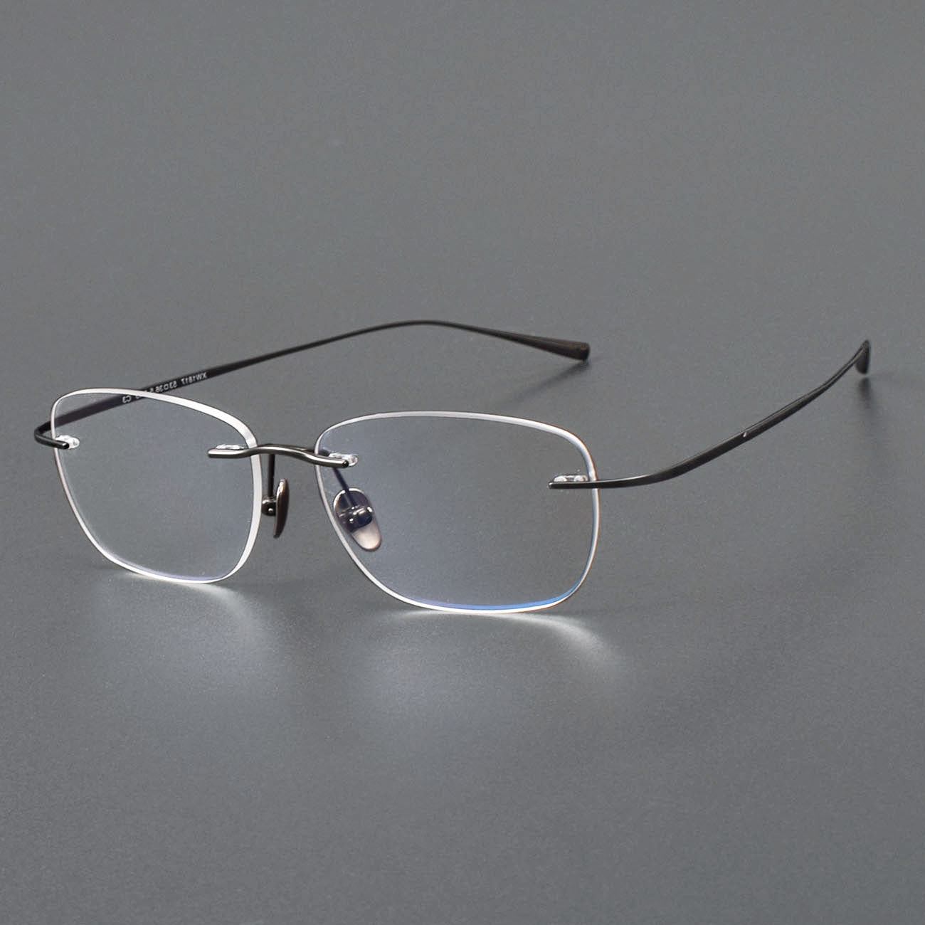 Luxury Pure Titanium Rimless Glasses | Screwless Ultra-Light Gold Optical Frame for Men & Women XW1817
