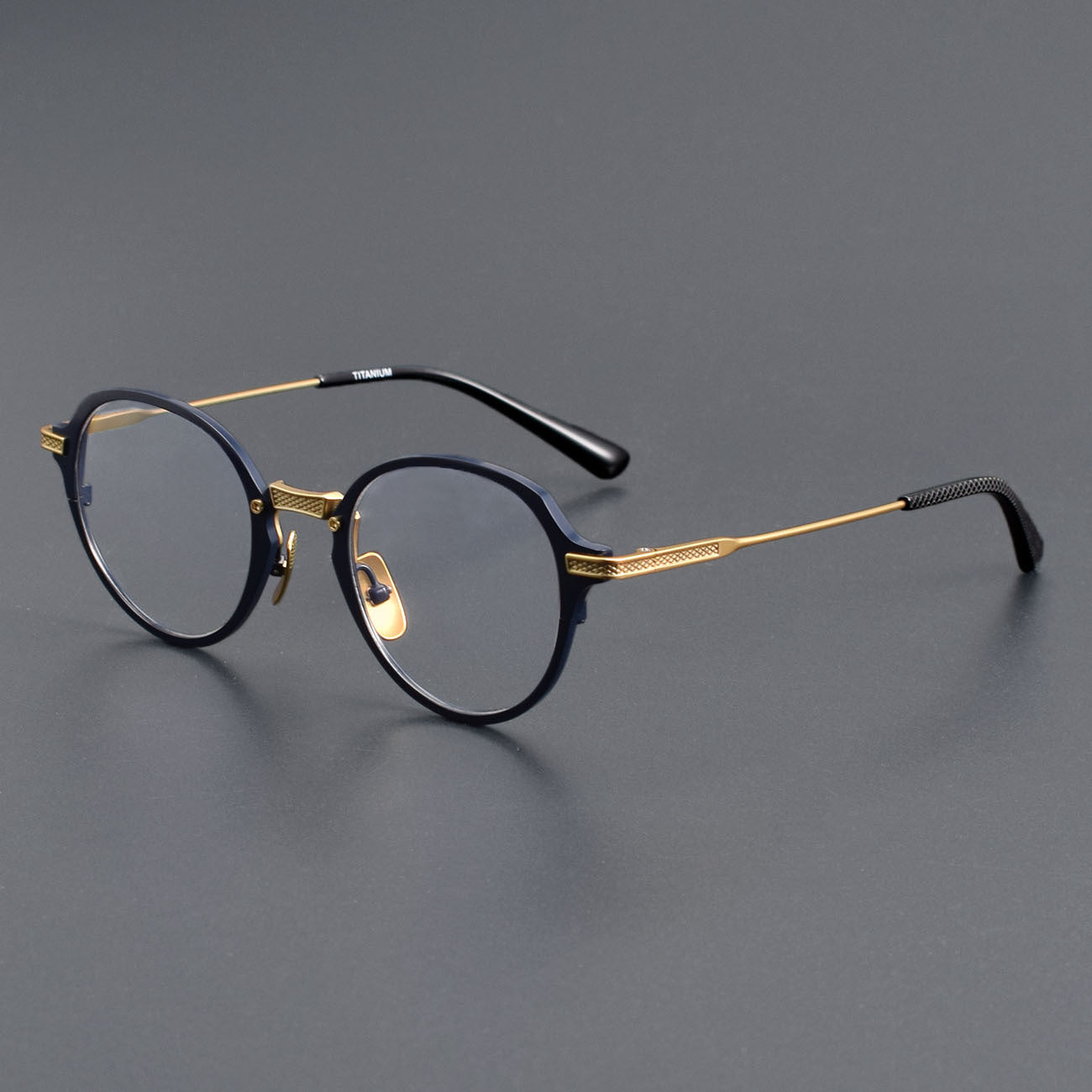 DITA Style DTX-426 Pure Titanium Full Rim Round Eyeglass Frame | Designer Optical Glasses for Men & Women | Lightweight Blue Light & Prescription Ready