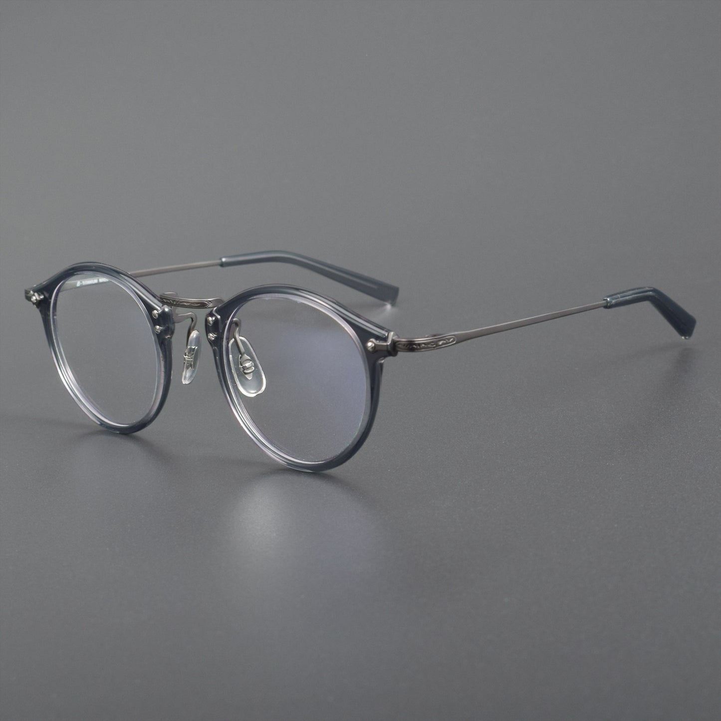 Japanese Vintage Round Glasses | Handmade Acetate & Pure Titanium Lightweight Prescription Eyewear 805