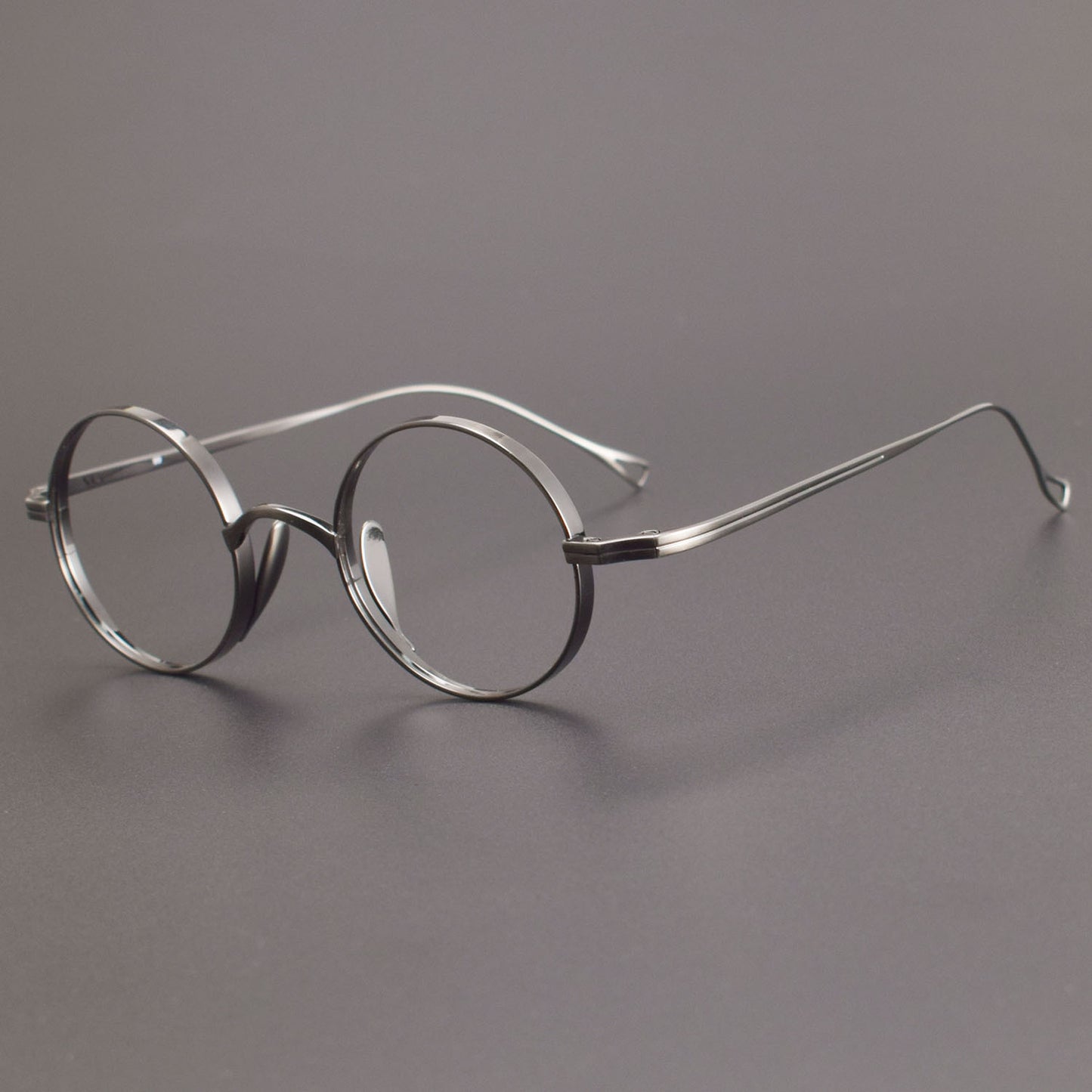 KameManNen Style 99 Round Titanium Eyeglasses Frame | Japanese Retro Small Round Glasses | Lightweight Pure Titanium Optical Frame for High Prescription & Blue Light Lenses