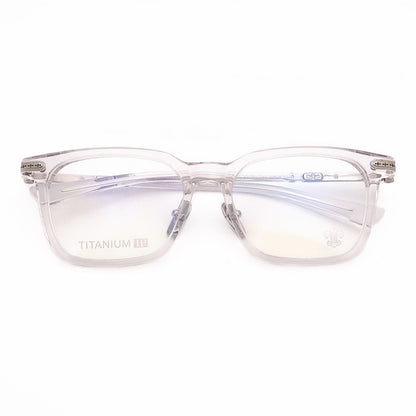 Chrome Hearts-Style Square Acetate Glasses Frame Titanium Optical Eyeglasses Gothic Cross Designer Prescription Glasses Unisex SPUR EM