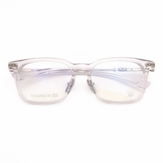 Chrome Hearts-Style Square Acetate Glasses Frame Titanium Optical Eyeglasses Gothic Cross Designer Prescription Glasses Unisex SPUR EM