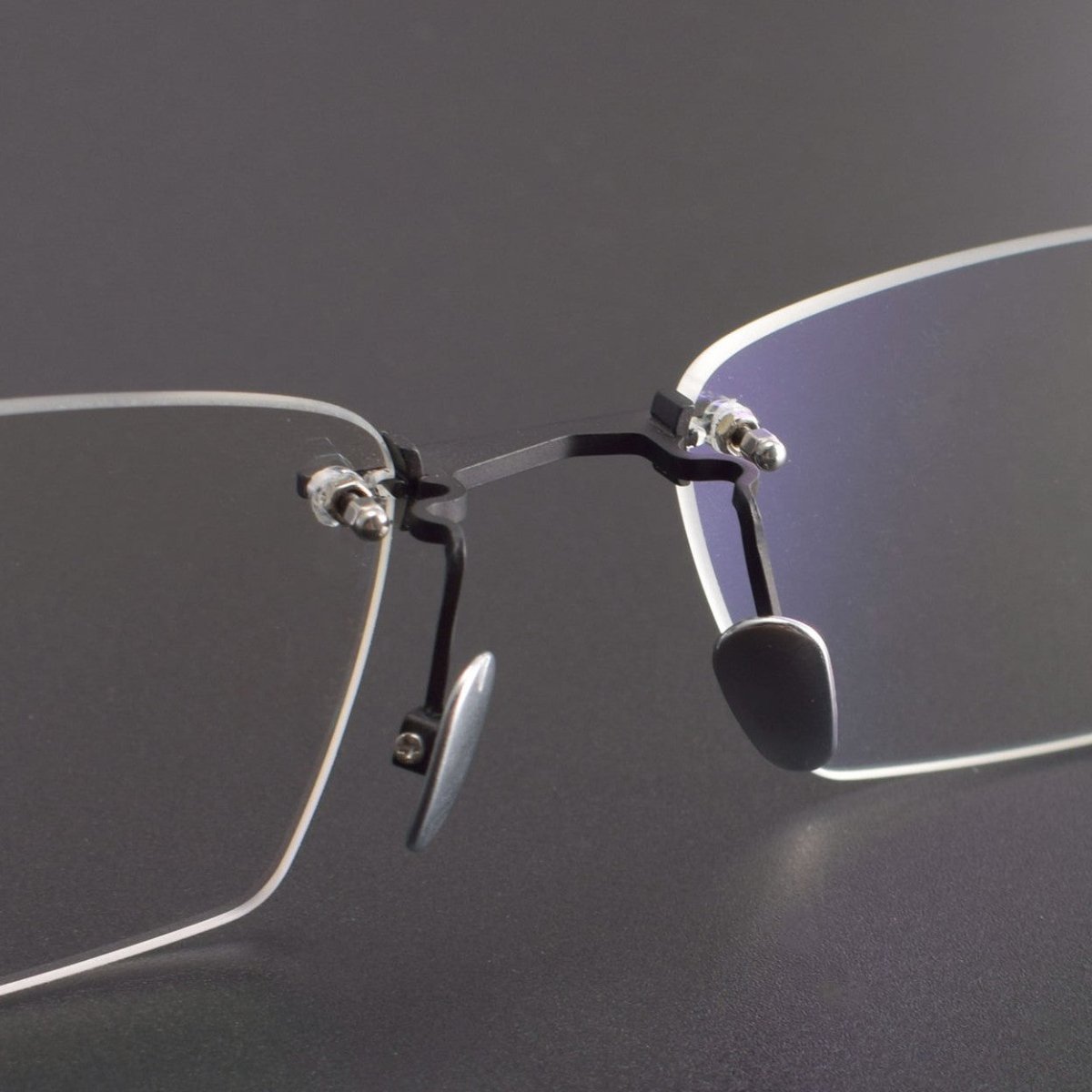 Blade Rimless Square Glasses | Ultra-Light Pure Titanium Designer Optical Frame with Photochromic Lens Option 22-197 - HP eyeglasses