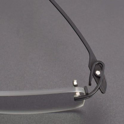 Blade Rimless Square Glasses | Ultra-Light Pure Titanium Designer Optical Frame with Photochromic Lens Option 22-197 - HP eyeglasses