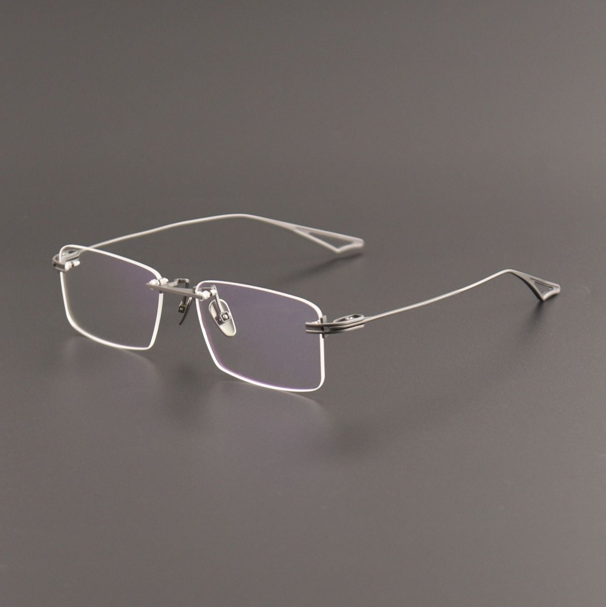 Blade Rimless Square Glasses | Ultra-Light Pure Titanium Designer Optical Frame with Photochromic Lens Option 22-197 - HP eyeglasses