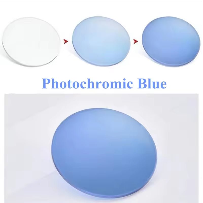 Blue Photochromic Lenses - HP eyeglasses