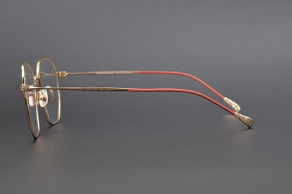 BONE PRONE Chrome Hearts Style Oversized Titanium Glasses – Lightweight Polygon Optical Frame for Men & Women, Blue Light Blocking Eyeglasses - HP eyeglasses