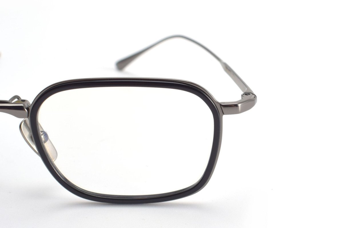 BRADBURY Japanese Retro Square Titanium Glasses - Ultra - Light 17g Full Frame Eyewear - HP eyeglasses