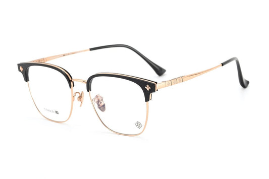 Browline Glasses Frames Men Women Acetate Titanium Eyeglasses Retro Square Designer Browline Optical Glasses CH5529 - HP eyeglasses
