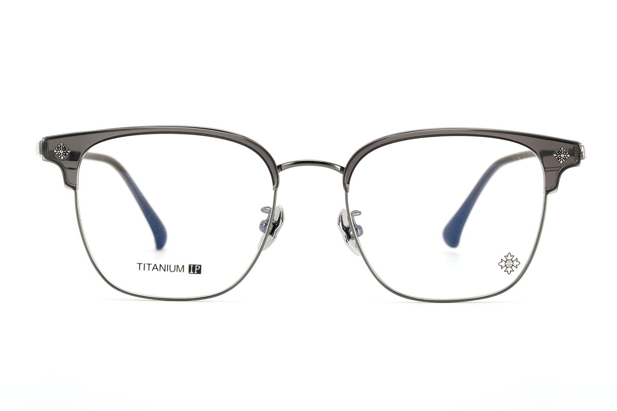 Browline Glasses Frames Men Women Acetate Titanium Eyeglasses Retro Square Designer Browline Optical Glasses CH5529 - HP eyeglasses