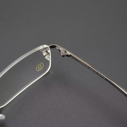 Business Rimless Pure Titanium Glasses with Blue Light Protection | Premium Prescription Optical Frame – 3138835 - HP eyeglasses