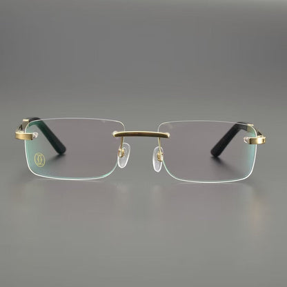 Business Rimless Pure Titanium Glasses with Blue Light Protection | Premium Prescription Optical Frame – 3138835 - HP eyeglasses