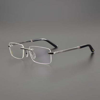 Business Rimless Pure Titanium Glasses with Blue Light Protection | Premium Prescription Optical Frame – 3138835 - HP eyeglasses