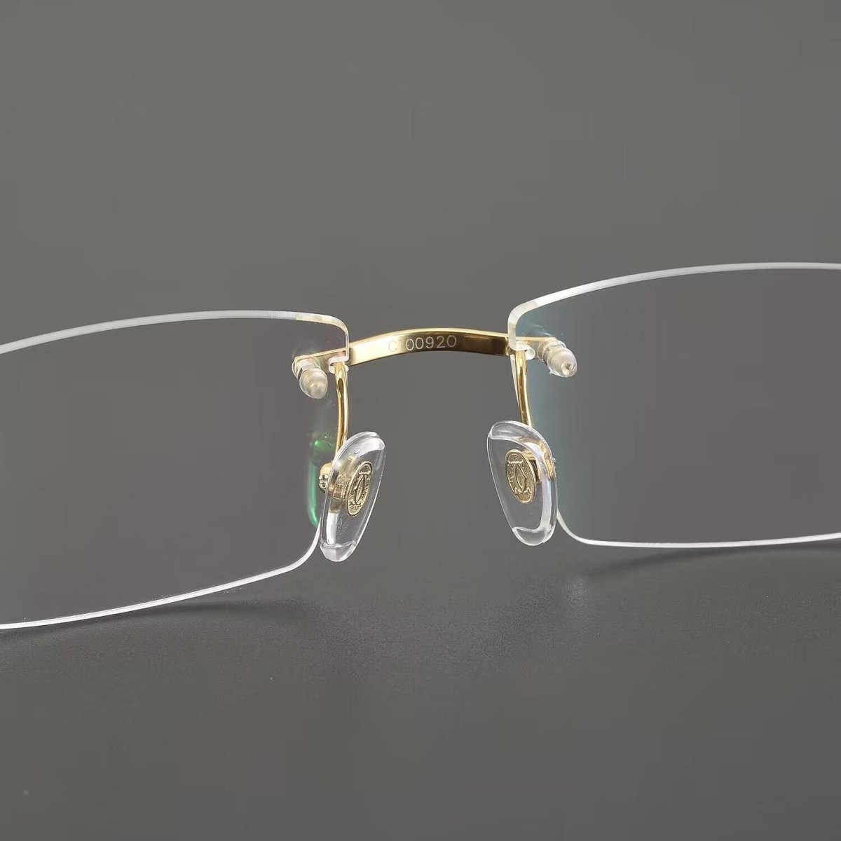 Business Style Rimless Pure Titanium Prescription Glasses with Acetate Temples – CT00920 - HP eyeglasses