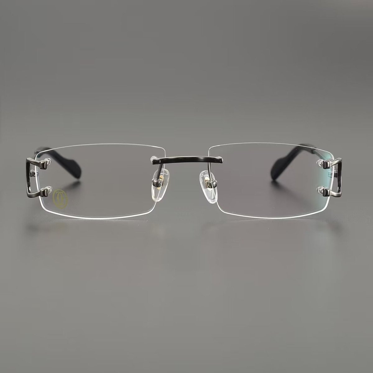 Business Style Rimless Pure Titanium Prescription Glasses with Acetate Temples – CT00920 - HP eyeglasses