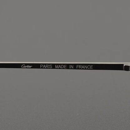 Business Style Rimless Pure Titanium Prescription Glasses with Acetate Temples – CT00920 - HP eyeglasses