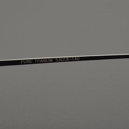 Business Style Rimless Pure Titanium Prescription Glasses with Acetate Temples – CT00920 - HP eyeglasses