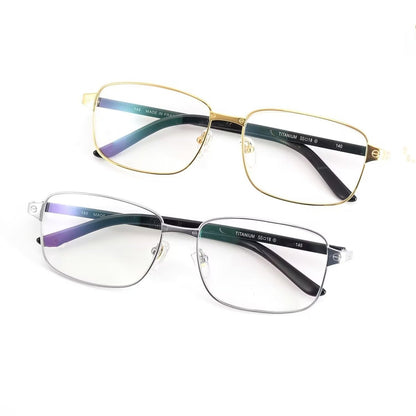 Cartier - Style Business Pure Titanium Full Frame Optical Glasses with Acetate Temples – CT00400 - HP eyeglasses