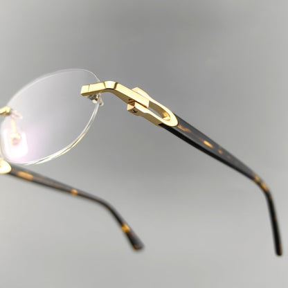 Cartier - Style Pure Titanium Oval Rimless Glasses Designer Vintage Optical Frame for Men & Women – CT0455OJ - HP eyeglasses