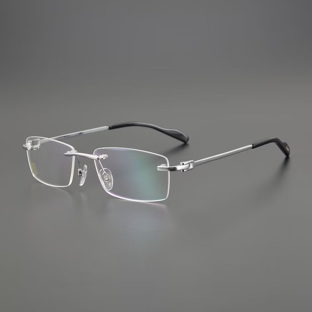 Cartier - Style Pure Titanium Rimless Business Glasses Frame with Acetate Temples – 3139988 - HP eyeglasses