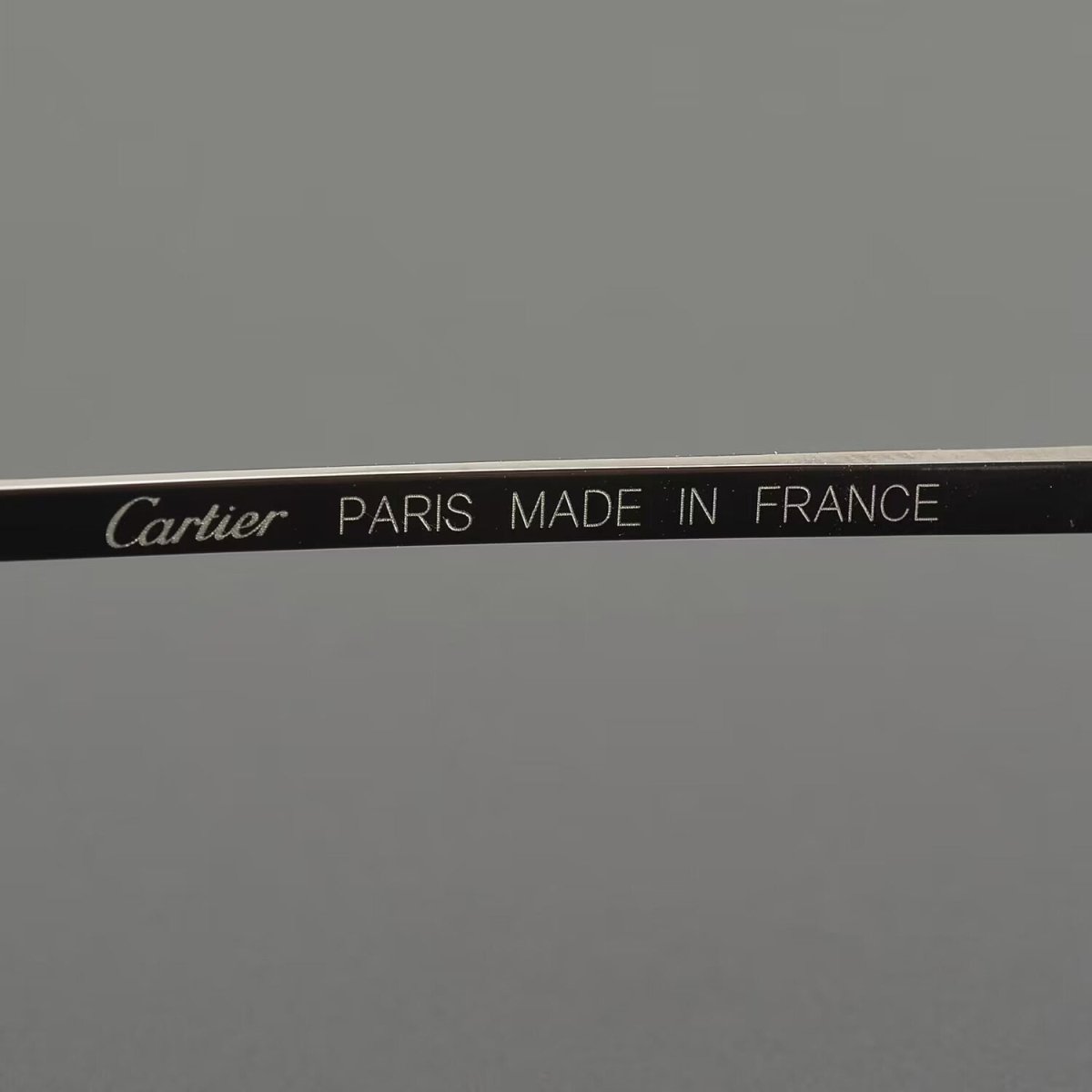 Cartier - Style Pure Titanium Rimless Business Glasses Frame with Acetate Temples – 3139988 - HP eyeglasses