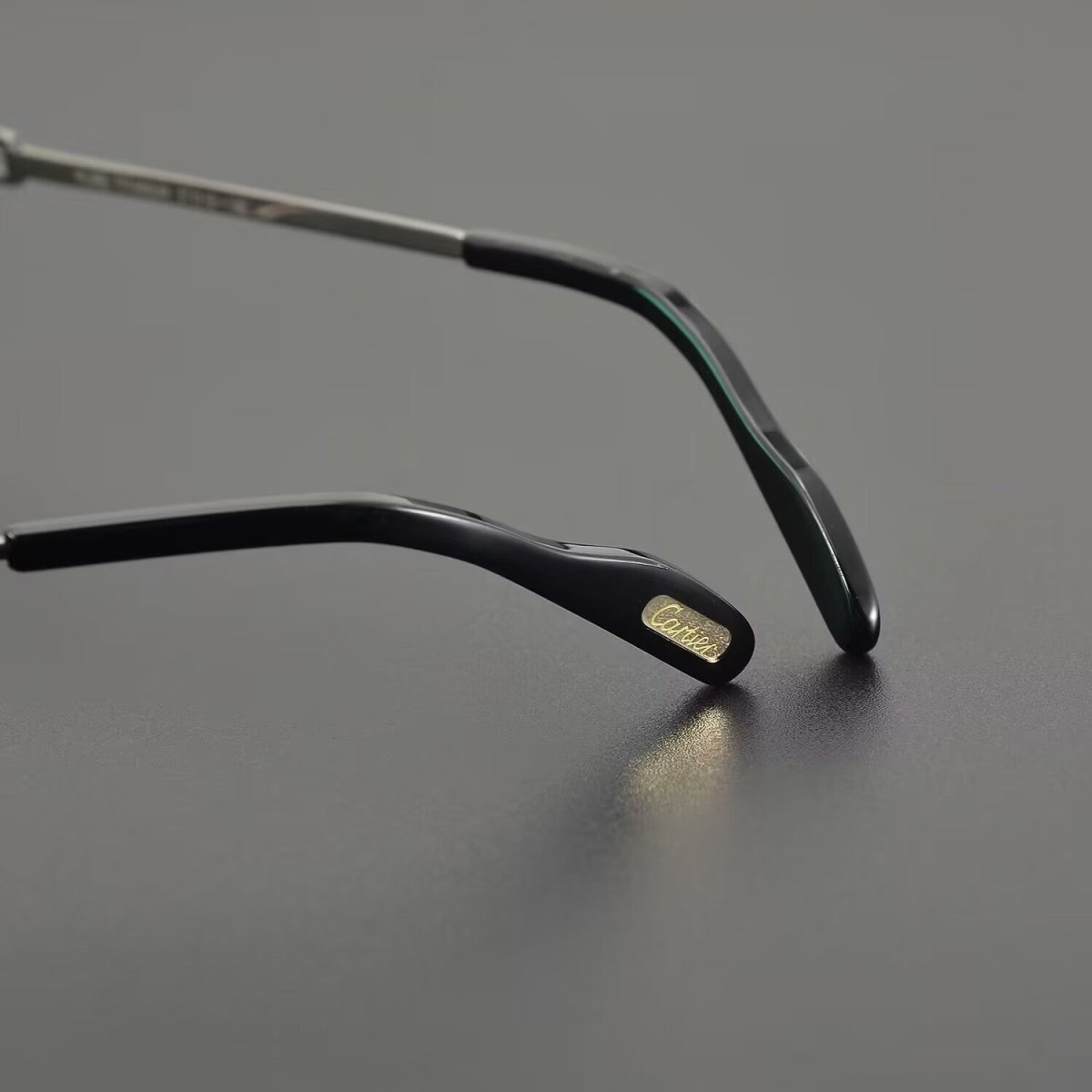 Cartier - Style Pure Titanium Rimless Business Glasses Frame with Acetate Temples – 3139988 - HP eyeglasses