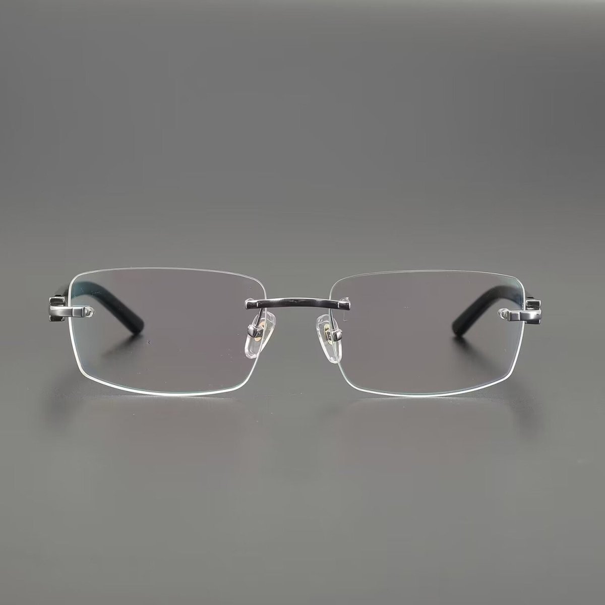 Cartier - Style Pure Titanium Rimless Glasses with Acetate Temples Business Prescription Optical Frame – CT0287O - HP eyeglasses