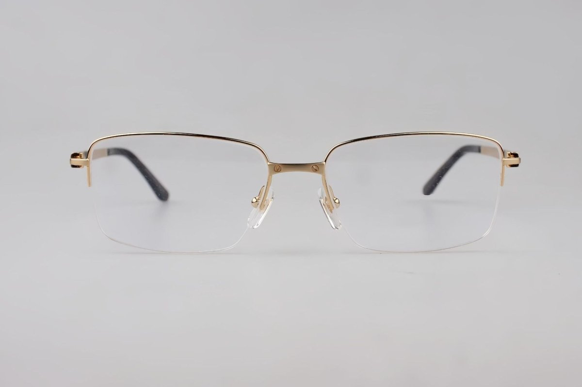 Cartier - Style Pure Titanium Semi Rimless Glasses Lightweight Designer Business Optical Frame – CT0554O - HP eyeglasses