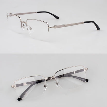 Cartier - Style Pure Titanium Semi Rimless Glasses Lightweight Designer Business Optical Frame – CT0554O - HP eyeglasses