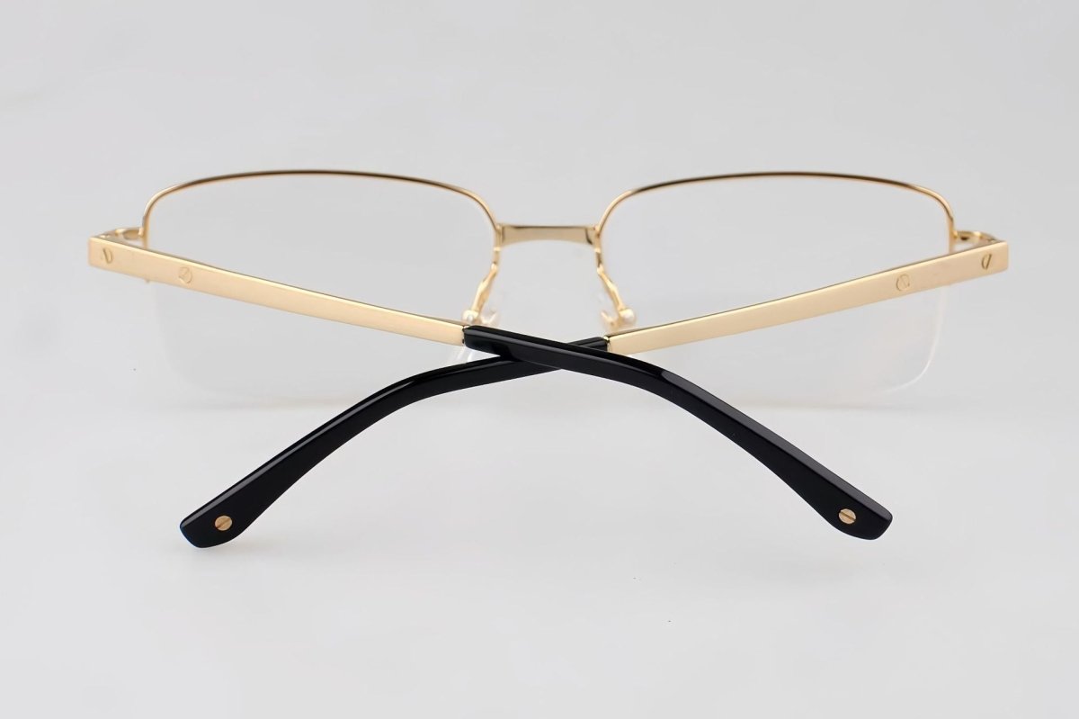 Cartier - Style Pure Titanium Semi Rimless Glasses Lightweight Designer Business Optical Frame – CT0554O - HP eyeglasses