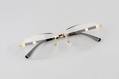 Cartier - Style Pure Titanium Semi Rimless Glasses Lightweight Designer Business Optical Frame – CT0554O - HP eyeglasses
