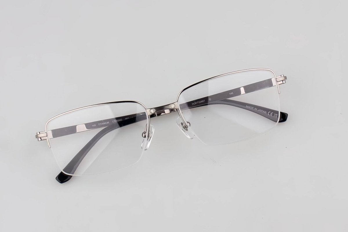 Cartier - Style Pure Titanium Semi Rimless Glasses Lightweight Designer Business Optical Frame – CT0554O - HP eyeglasses
