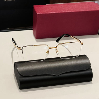 Cartier - Style Pure Titanium Semi Rimless Glasses Lightweight Designer Business Optical Frame – CT0554O - HP eyeglasses