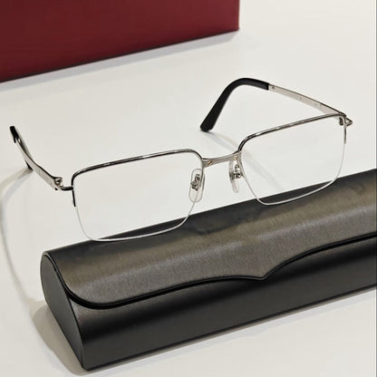 Cartier - Style Pure Titanium Semi Rimless Glasses Lightweight Designer Business Optical Frame – CT0554O - HP eyeglasses