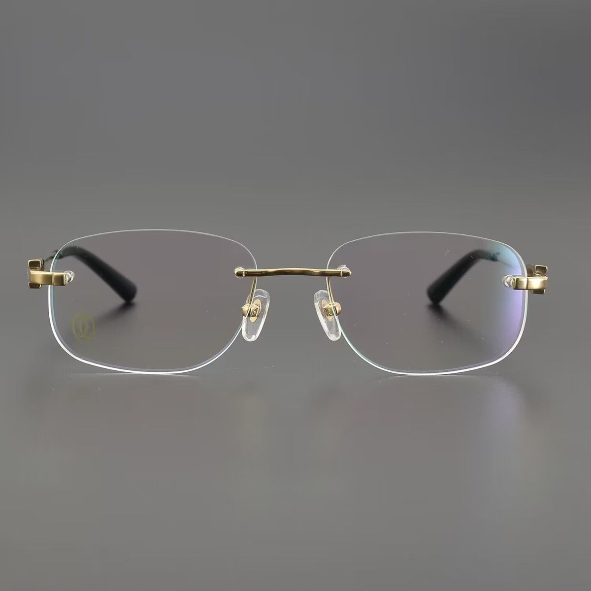 Cartier - Style Rimless Glasses Titanium Oval Eyeglasses Frame Mens Luxury Rimless Optical Glasses Lightweight Frame CT0290 - HP eyeglasses