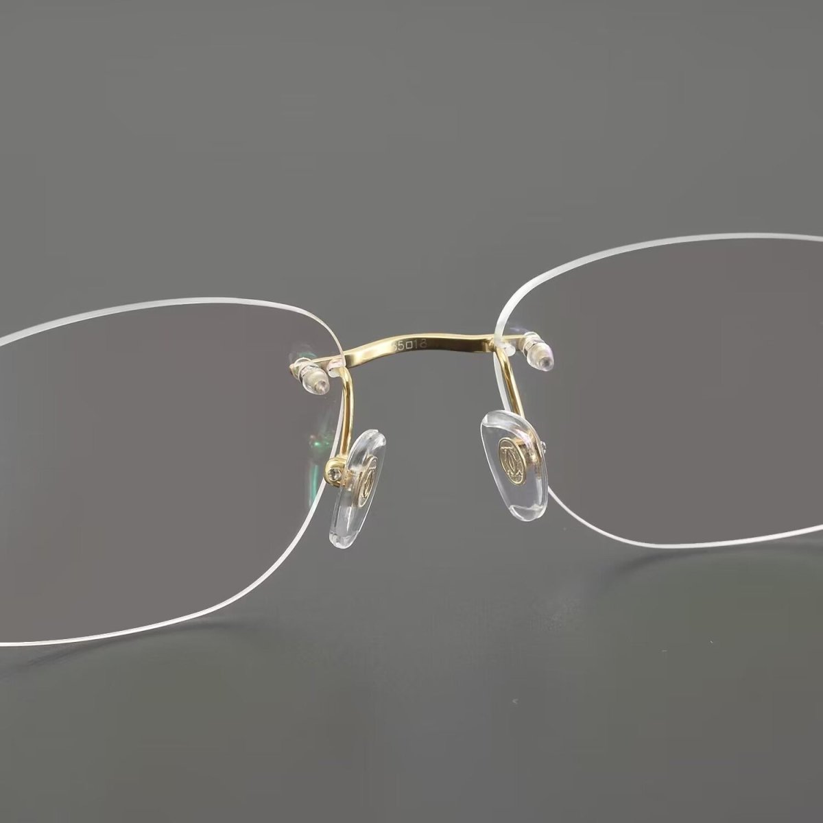 Cartier - Style Rimless Glasses Titanium Oval Eyeglasses Frame Mens Luxury Rimless Optical Glasses Lightweight Frame CT0290 - HP eyeglasses