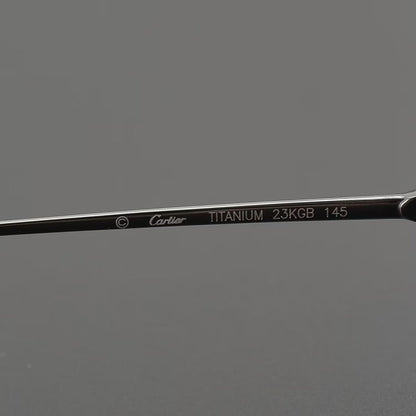 Cartier - Style Rimless Glasses Titanium Oval Eyeglasses Frame Mens Luxury Rimless Optical Glasses Lightweight Frame CT0290 - HP eyeglasses