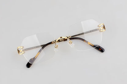 Cartier - Style Rimless Pure Titanium Eyeglasses – Luxury Optical Frame CT0563O - HP eyeglasses